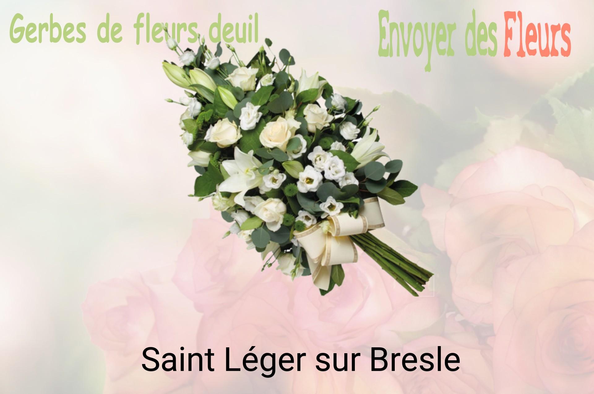 Gerbe de fleurs de deuil livrée à Saint-Léger-sur-Bresle
